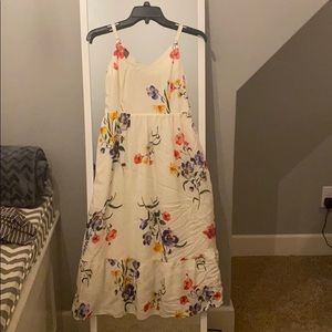 White Floral Old Navy Dress Size S